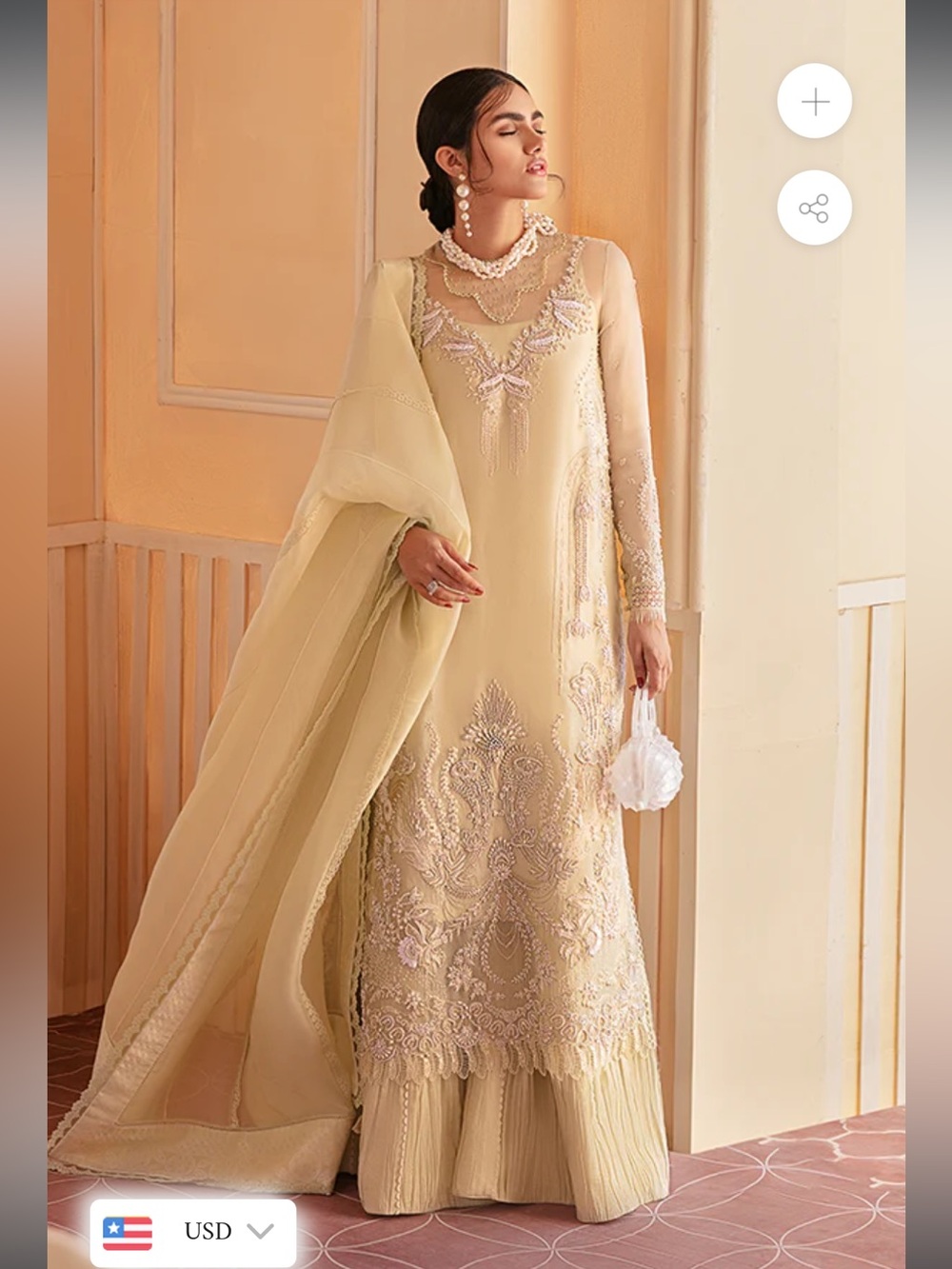 Suffuse Embroidered Women’s Dress with Dupatta